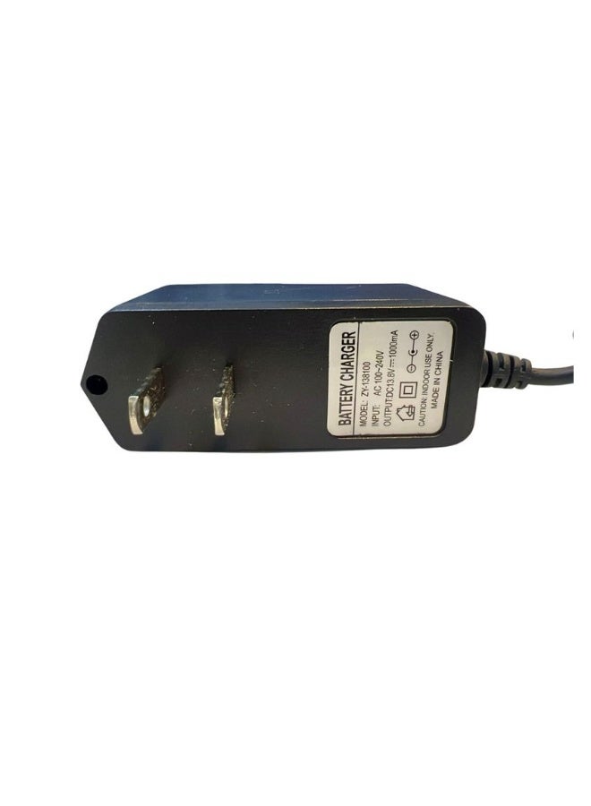 ZY-138100, 13.8V, 1000mA DC Adapter, AC 100-240V Input, Battery Charger